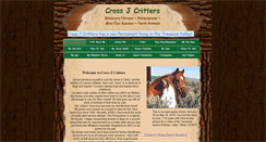 Desktop Screenshot of crossjcritters.com