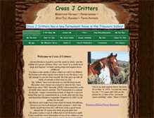 Tablet Screenshot of crossjcritters.com